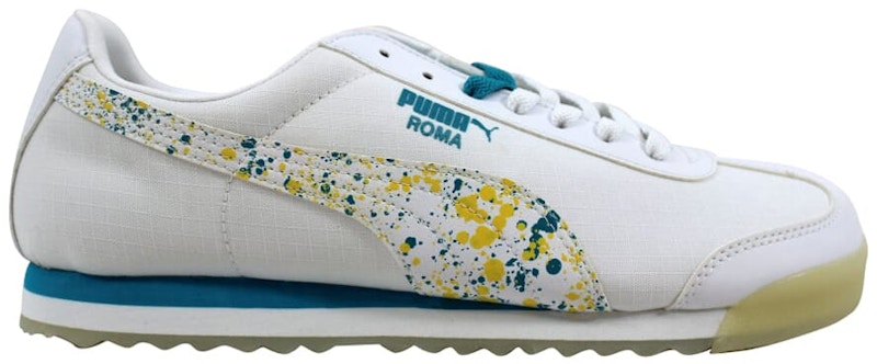 Puma roma white glacier grey best sale