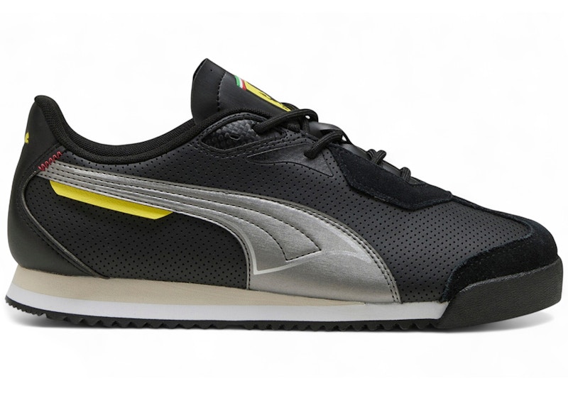 Puma Scuderia Ferrari x Roma Suede 'Black Aged Silver' | Men's Size 10.5 - 308909-01