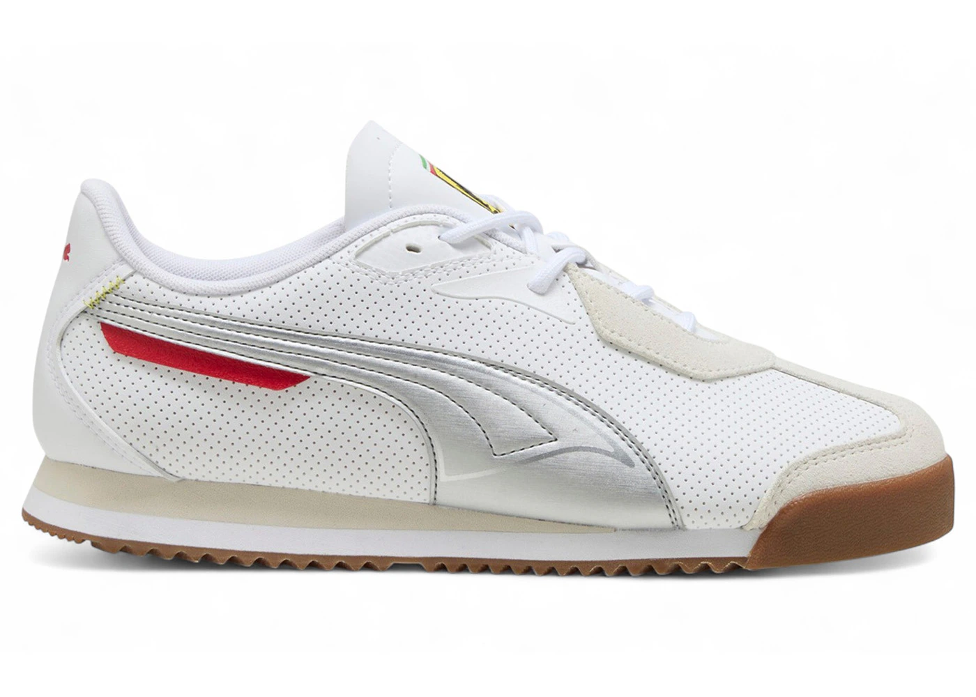 Puma Roma S Scuderia Ferrari Bianco Argento Invecchiato Uomo