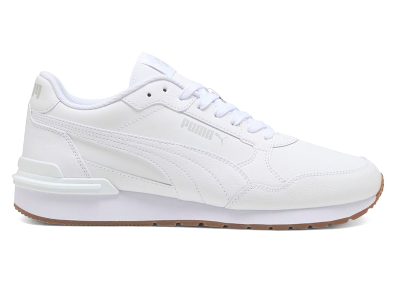 Puma ST Runner v4 Leather White Glacial Grey Gum