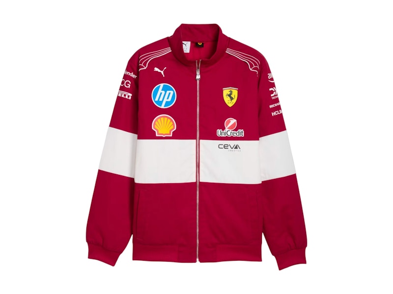 Puma Scuderia Ferrari 2025 Team Racing Jacket Dark Cherry