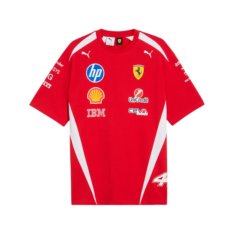 Men's Puma Scuderia Ferrari HP Replica T-Shirt (Lewis Hamiltion Edition) in Puma Red/Lh