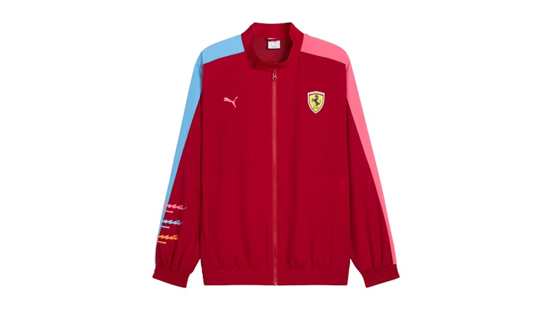 Puma Scuderia Ferrari Special Edition Miami T7 Jacket Drak Crimson