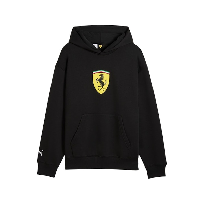 Men's Puma Scuderia Ferrari Shield Hoodie in Puma Black