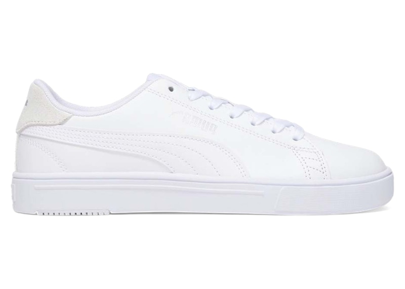 PUMA Pre-owned Serve Pro Lite White (women's) Sneakers In Alpine Snow/ White/ Gold