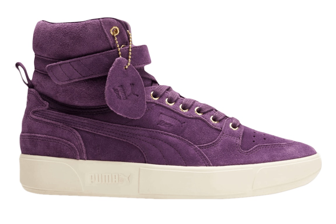 Pre-owned Puma Sky Lx Mid Slick Rick In Purple/off White/gold