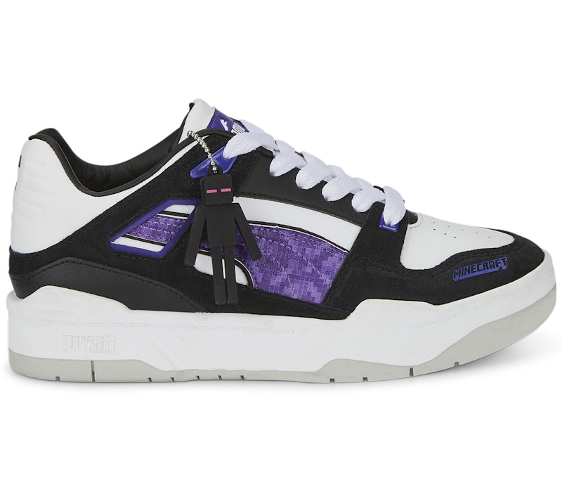 Pre-owned Puma Slipstream Lo Minecraft Enderman Sneakers In Black/white