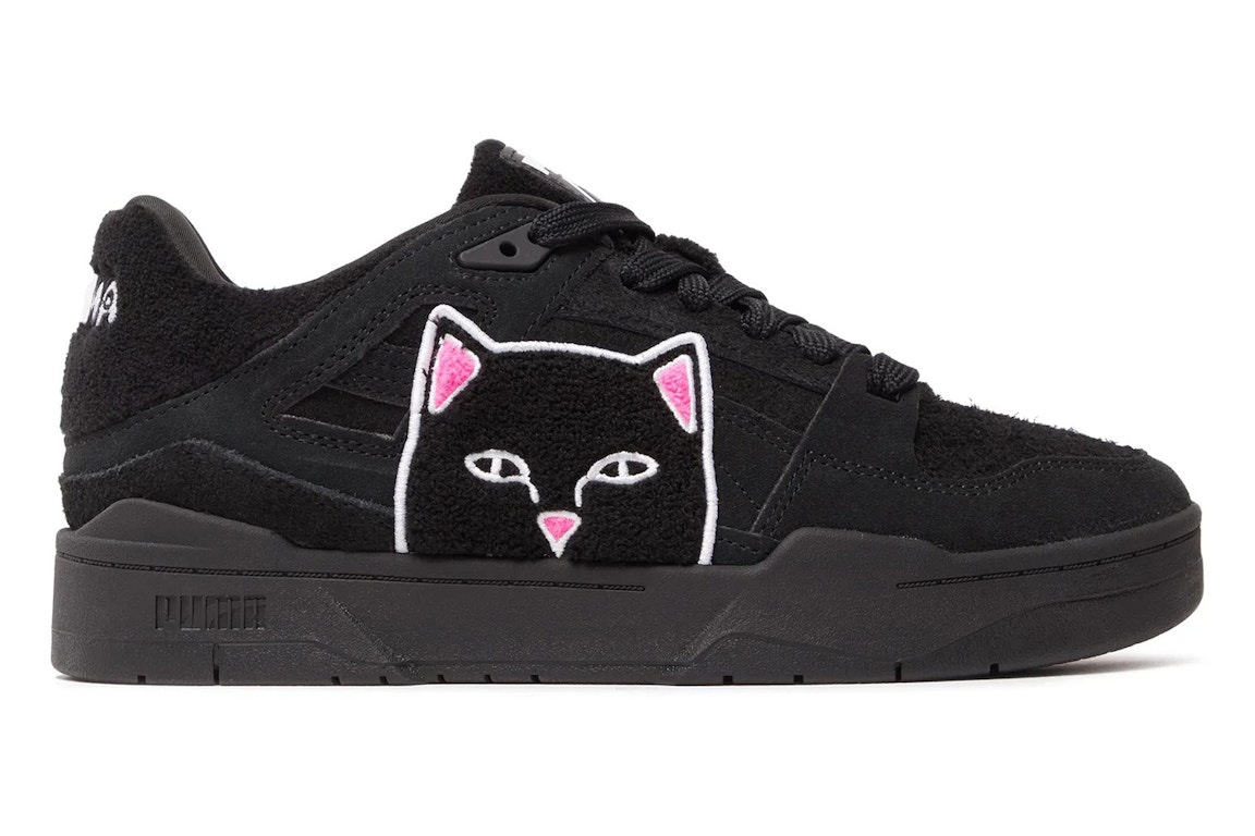 Click to view more detailed imagery on our partner's website Pre-owned Puma Slipstream Lo Ripndip Lord Nermal Black In Black/white