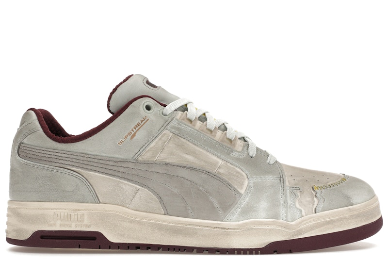 Pre-owned Puma Men's Slipstream Lo Wabisabi Sneakers In White/harbor Mist