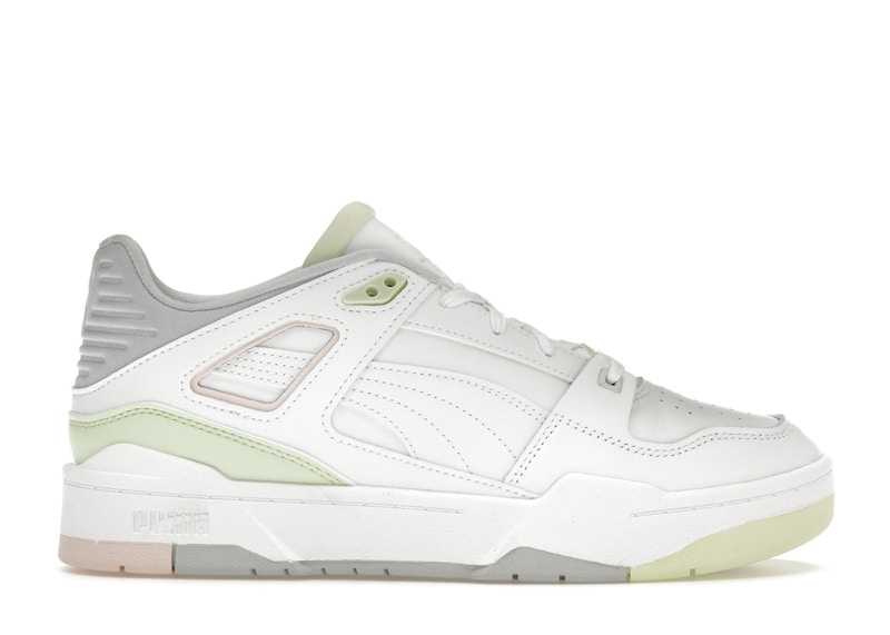Pre-owned Puma Slipstream Lo (women's) Sneakers In White/pistachio/arctic Ice