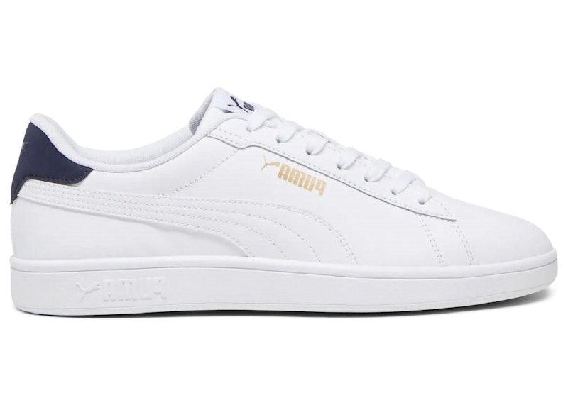 Puma Smash 3.0 L White Navy Heel Gold