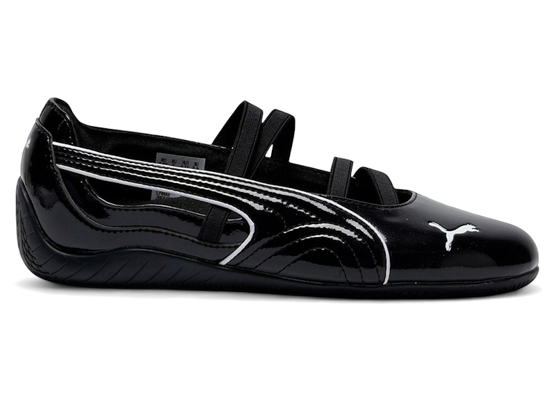 Pre-owned Puma Speedcat Ballet Glossy Black (women's) Sneakers In  Black/ White In Multi