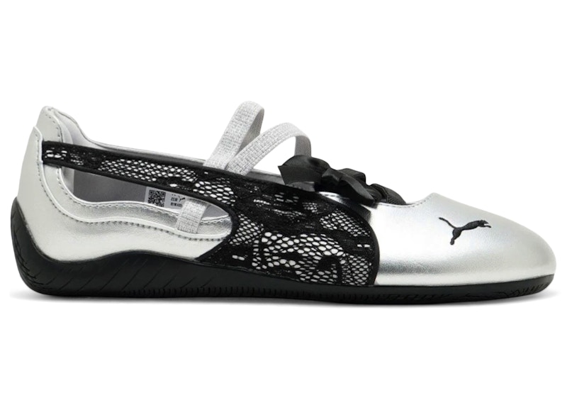 Puma Speedcat Ballet Lace Silver (Women's) Sneakers in Puma Silver/Puma Black