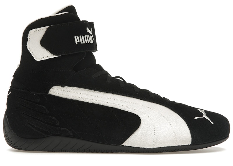 Pre-owned Puma Men's Speedcat Mid Black Sneakers In Black/warm White In Multi