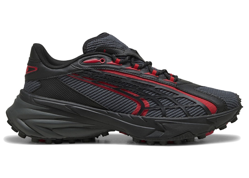 Pre-owned Puma Spirex Ultra Mentality Sneakers In Shadow Grey/black/red