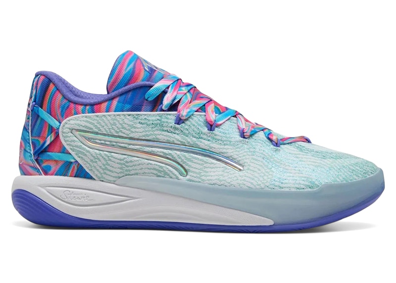 Pre-owned Puma Stewie 4 Prism (women's) Sneakers In White/light Aqua