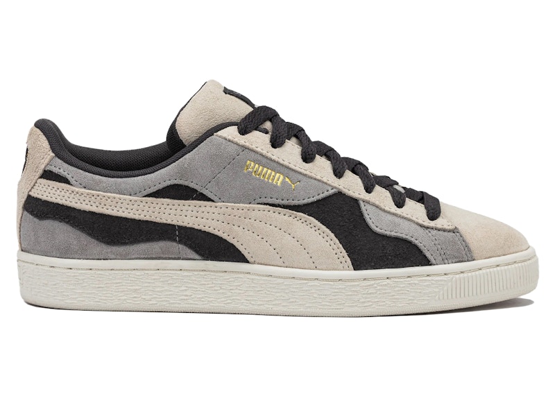 Pre-owned Puma Men's  Suede Camowave Shoe Palace Exclusive Sneakers In Grey/white In Multi