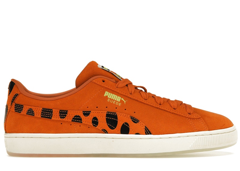 Pre-owned Puma Men's Suede Cheetos Chester Cheeto Sneakers In Rickie Orange/for All Time Red/warm White