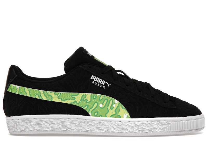 Lime green puma outlet suede