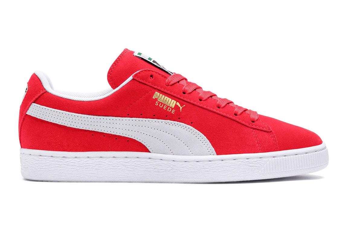 Pre-owned Puma Suede Classic Team Regal Red In Team Regal Red/white
