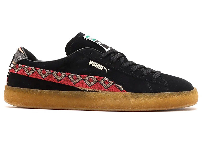 Puma Suede Crepe Pattern Black Men's - 386669-02 - US