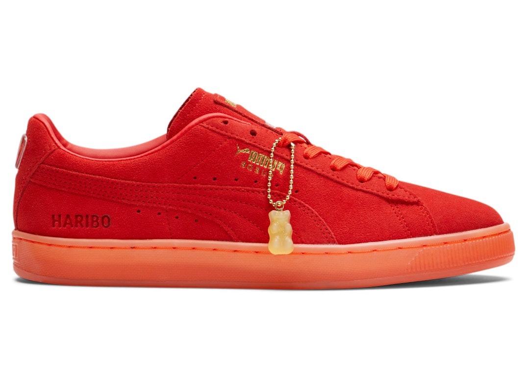 Pre-owned Puma Suede Haribo Poppy Red In Poppy Red/poppy Red