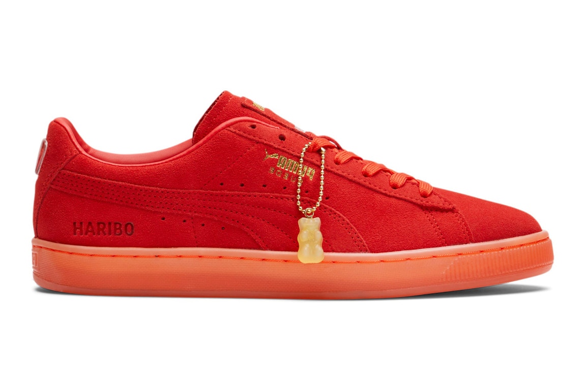 Click to view more detailed imagery on our partner's website Pre-owned Puma Suede Haribo Poppy Red In Poppy Red/poppy Red