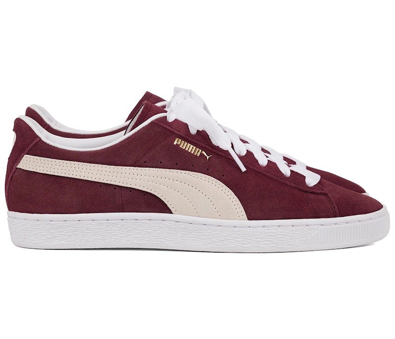 Burgundy puma clearance sneakers