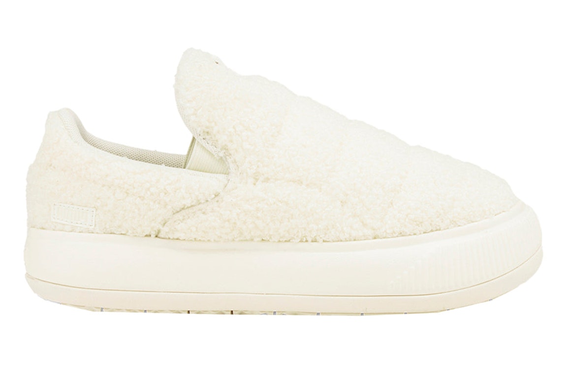 Pre-owned Puma Suede Mayu Slip-on Teddy Marshmallow (women's) In Marshmallow/putty