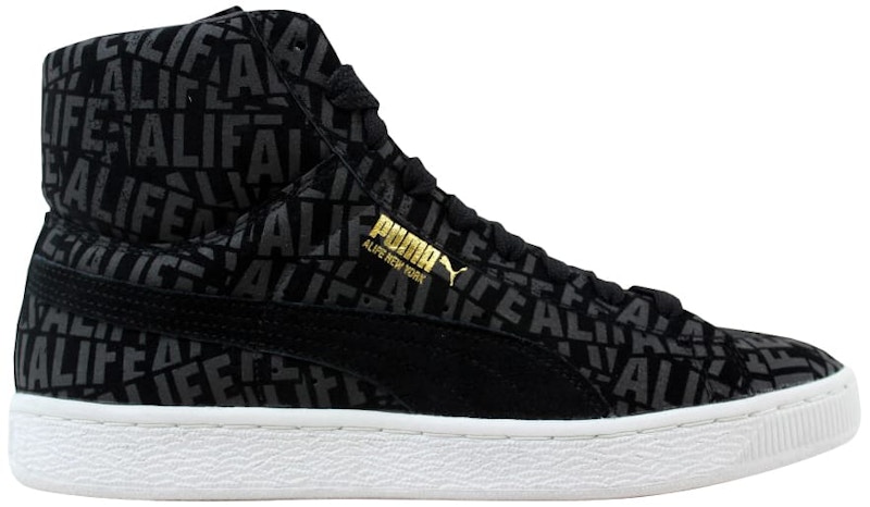 puma suede x alife black