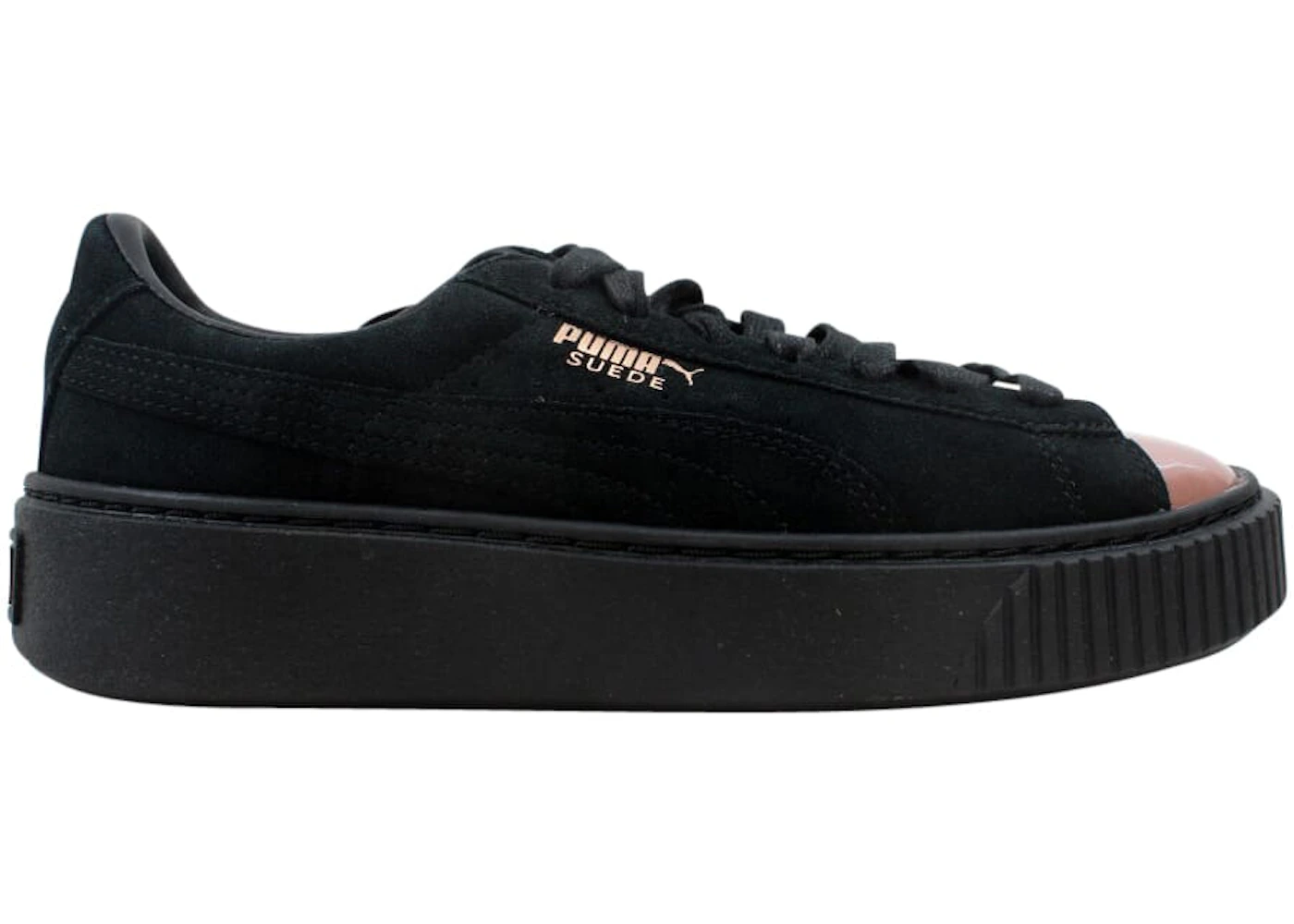 Black and gold platform pumas Clearance