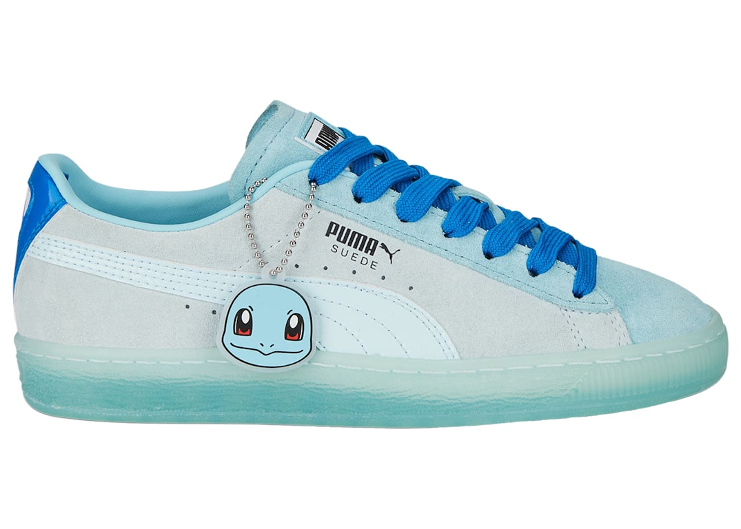 Pre-owned Puma Suede Pokémon Squirtle (gs) In Petit Four/nitro Blue