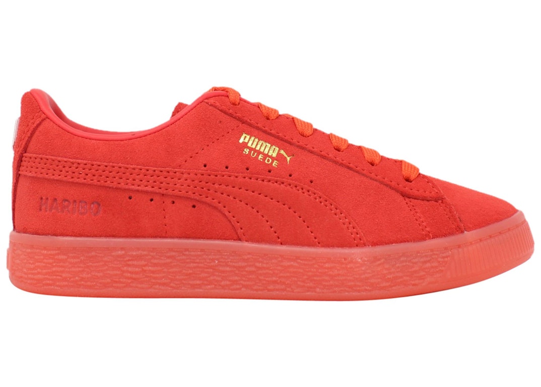 Pre-owned Puma Suede Poppy Red (gs) In Poppy Red/poppy Red