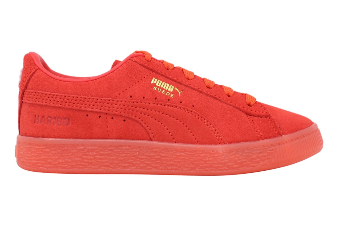 Pre-owned Puma Suede Poppy Red (gs) In Poppy Red/poppy Red