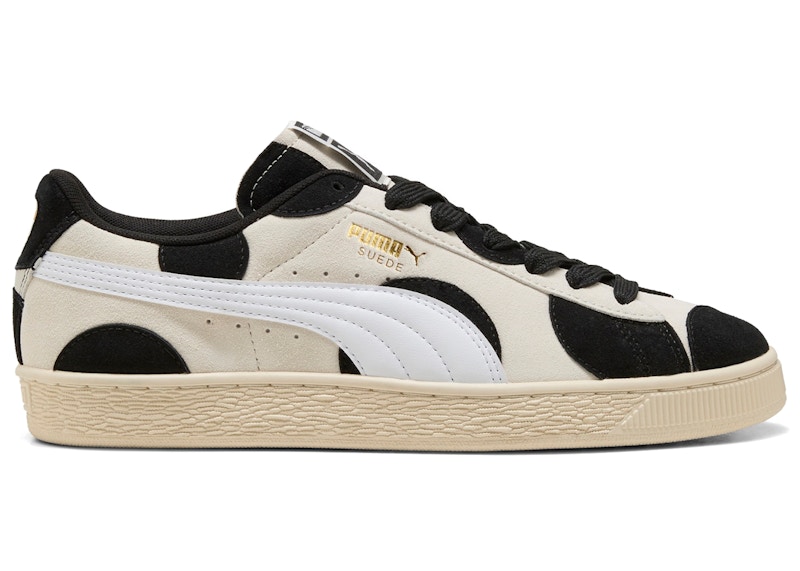 Puma Suede Printed Alpine Snow Black
