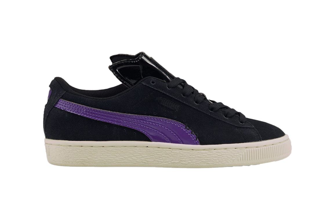 Pre-owned Puma Suede The Batman Catwoman (gs) In Black/purple