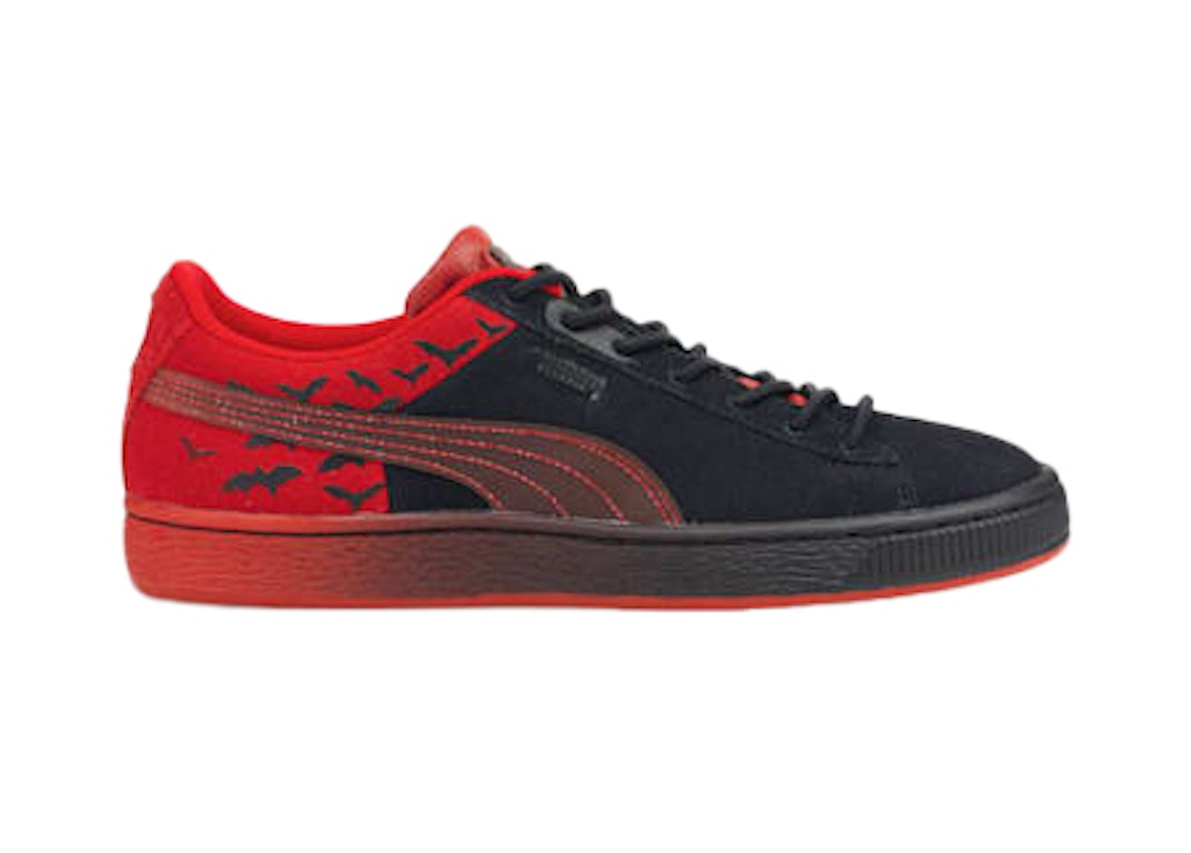 Pre-owned Puma Suede The Batman (gs) In Black/red