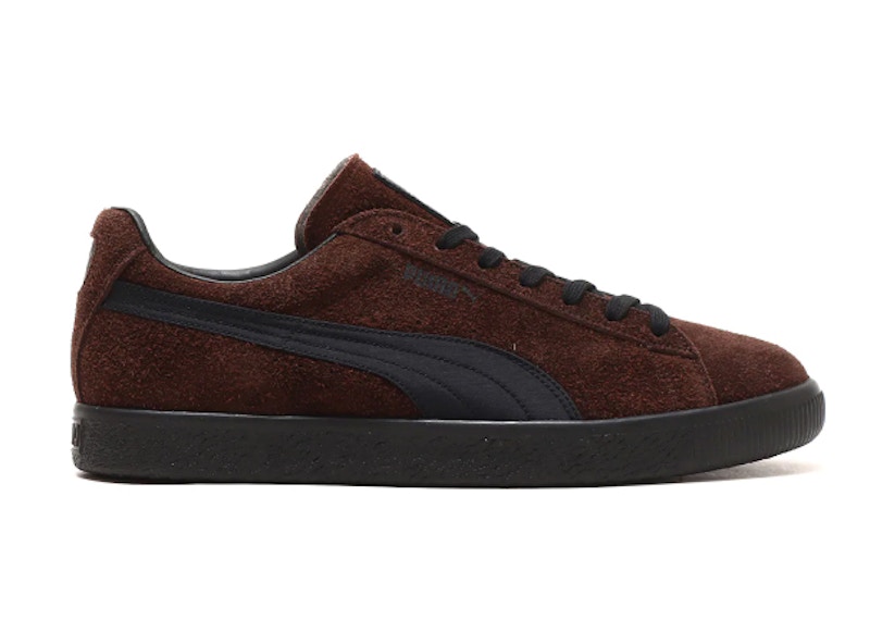 Dark brown puma top suede classic