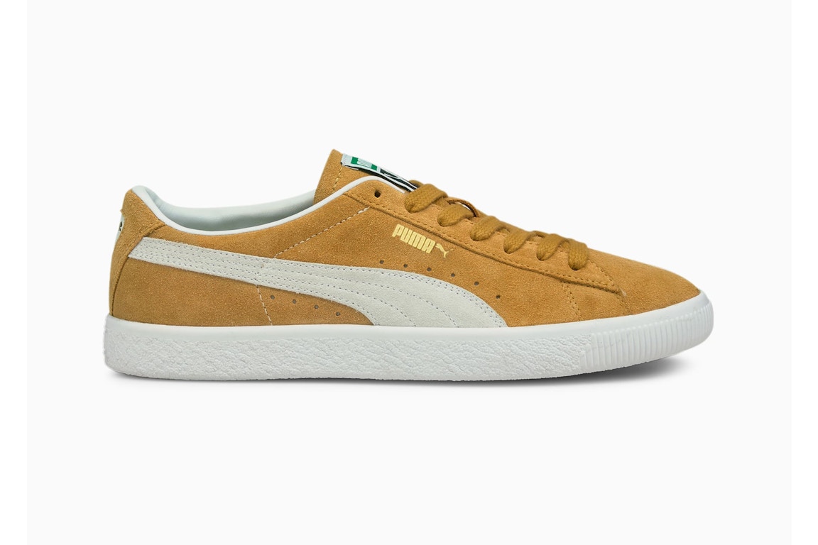 Click to view more detailed imagery on our partner's website Pre-owned Puma Suede Vintage Honey Mustard In Honey Mustard/ White