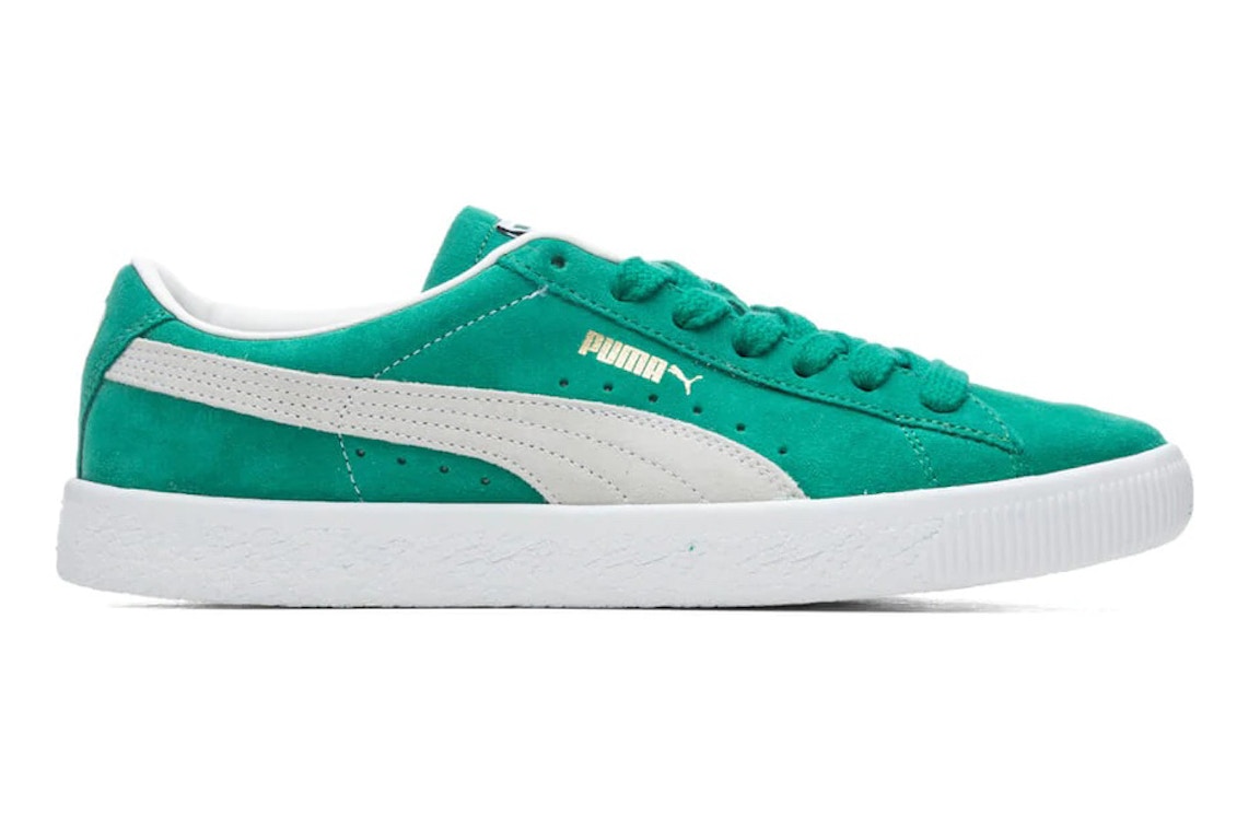 Click to view more detailed imagery on our partner's website Pre-owned Puma Suede Vintage Kelly Green In Kelly Green/white