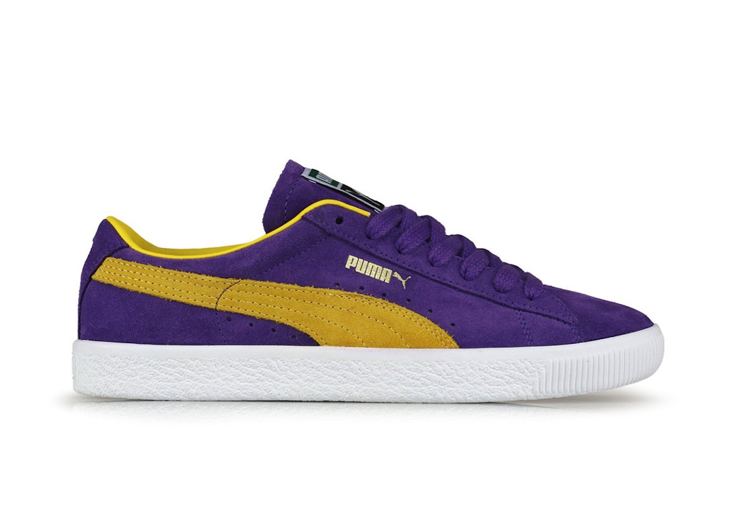 Pre-owned Puma Suede Vintage Lakers In Purple/gold