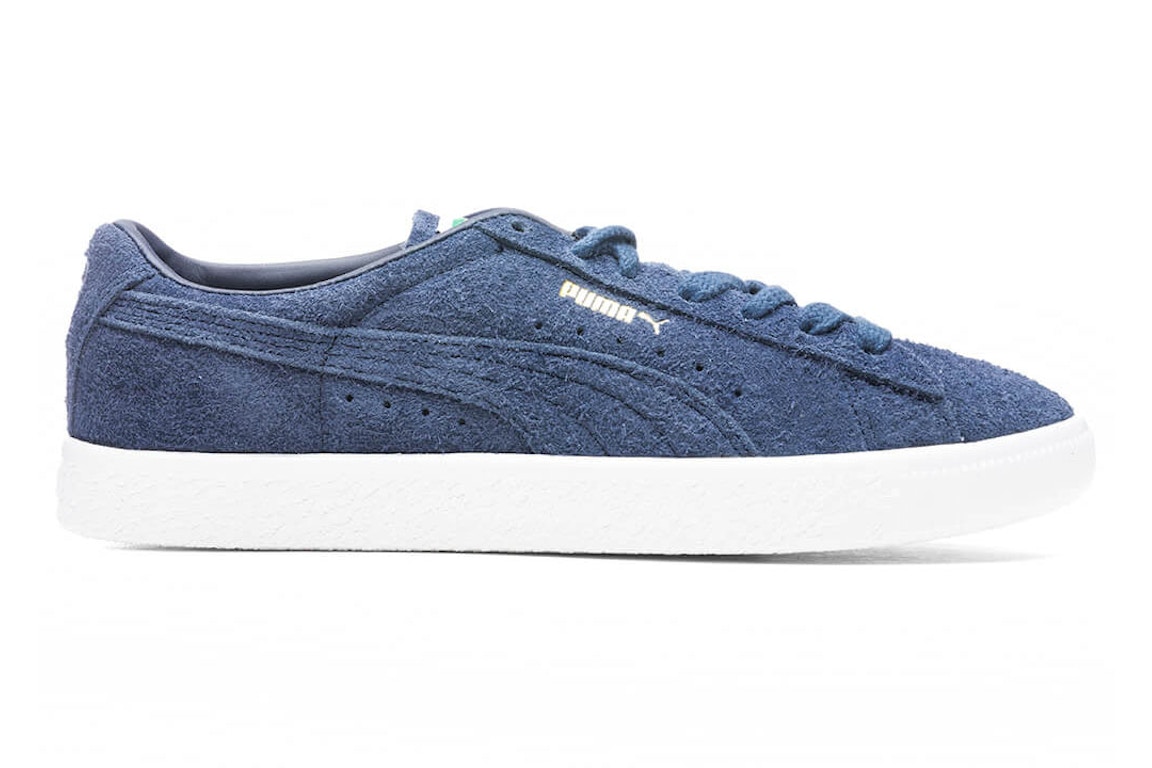 Click to view more detailed imagery on our partner's website Pre-owned Puma Suede Vintage Peacoat Hairy Suede In Peacoat/ White/navy