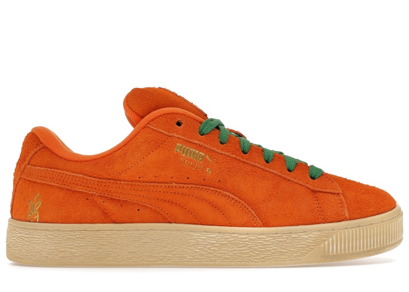 Men's Puma Suede XL Carrots Sneakers in Rickie Orange/Warm White