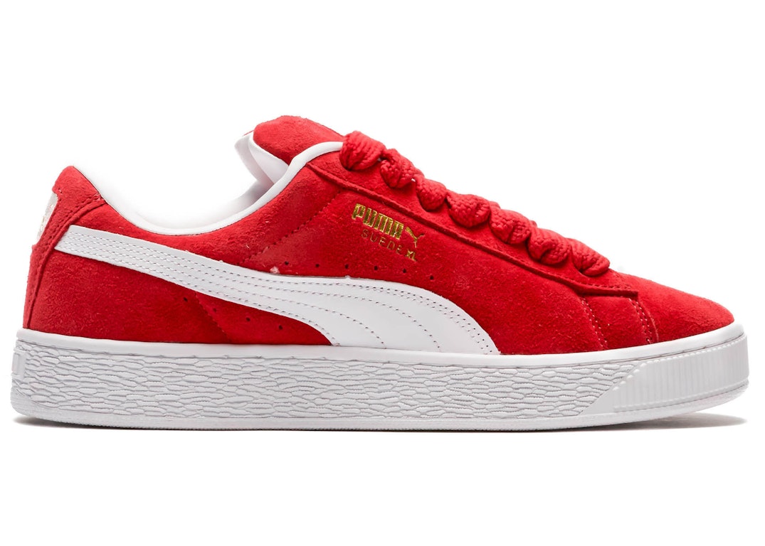 Pre-owned Puma Suede Xl For All Time Red In For All Time Red/white