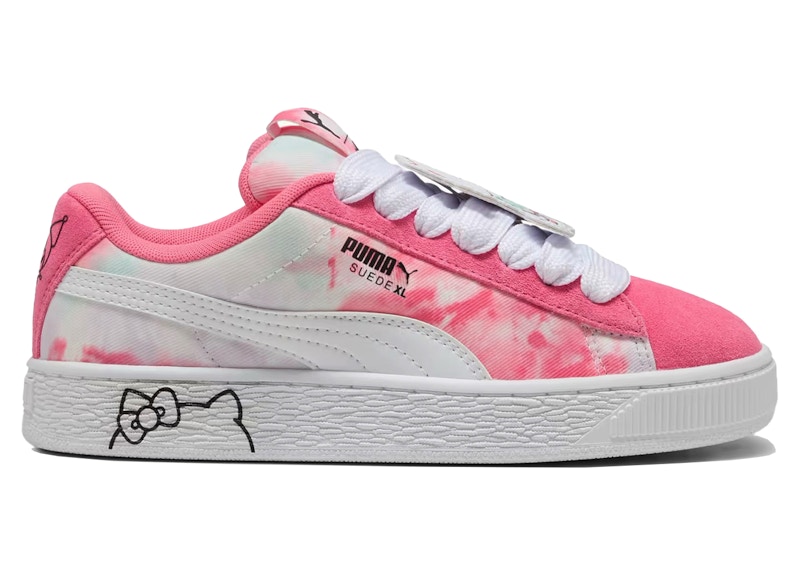Pre-owned Puma Suede Xl Hello Kitty And Friends Sneakers In Magic Rose/peaceful Blue