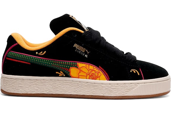 Puma Suede XL La Catrina Black Yellow Sizzle