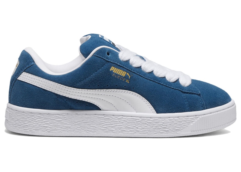 Pre-owned Puma Men's Suede Xl Sneakers In Ocean Tropic/white