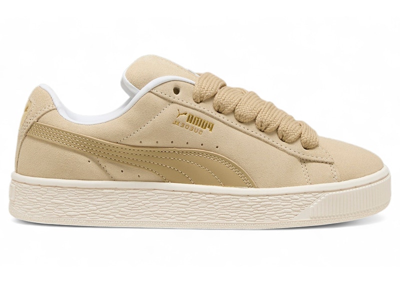 Pre-owned Puma Suede Xl (women's) Sneakers In Putty/warm White