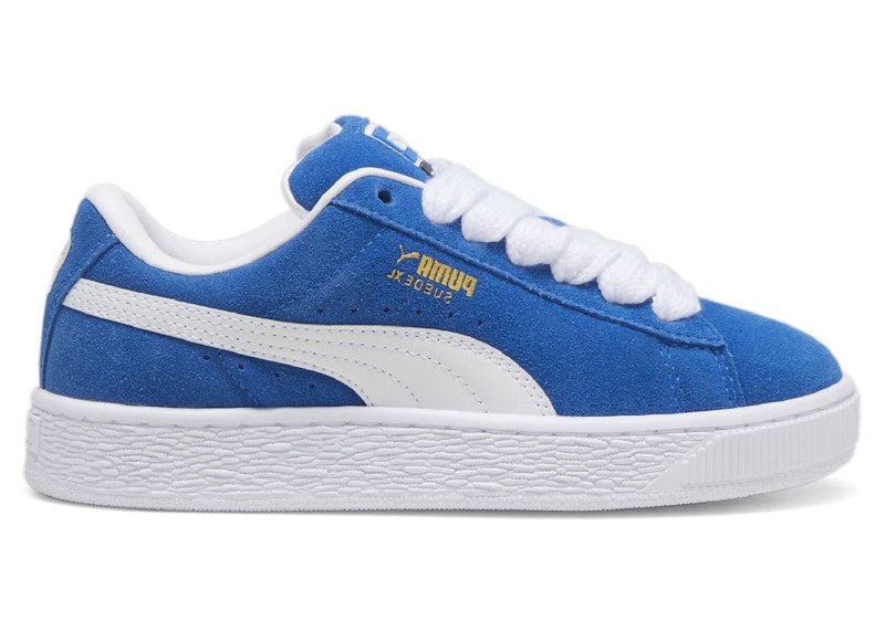 Pre-owned Puma Suede Xl Team Royal White Sneakers In  Team Royal/ White In Multi