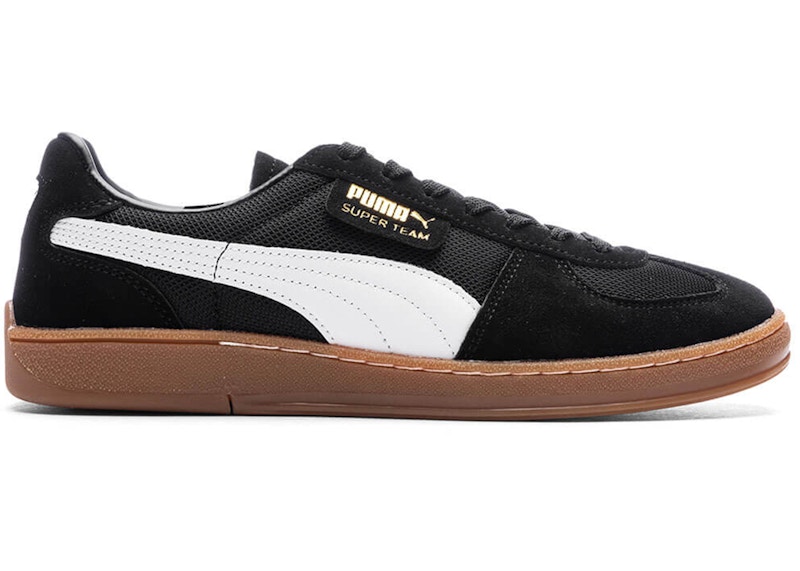 Puma suede cheap white gum sole